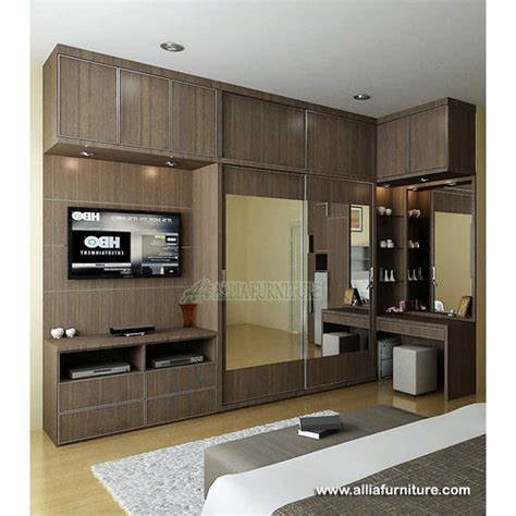 Desain Lemari Pakaian Plus Meja Rias 57 Koleksi Gambar