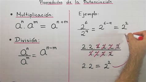 Propiedades De La Potenciación Teoría De Los Exponentes Para Aprender