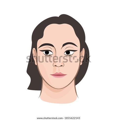 Beautiful Woman Face Portrait Nude Makeup Stock Vector Royalty Free 1855622143 Shutterstock
