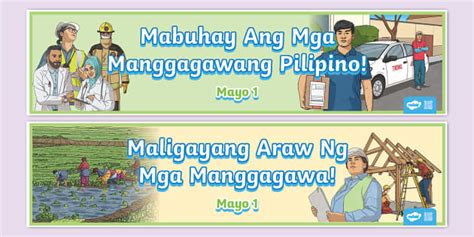 Araw Ng Manggagawa Banner Philippines Twinkl Twinkl
