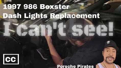 986 Porsche Boxster Interior Dash Lights Replacement Youtube