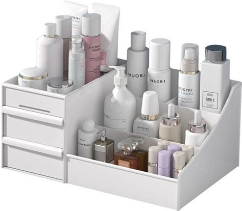 Make Up Organizer Cosmetica Opbergdoos Wit Nagellak Creme