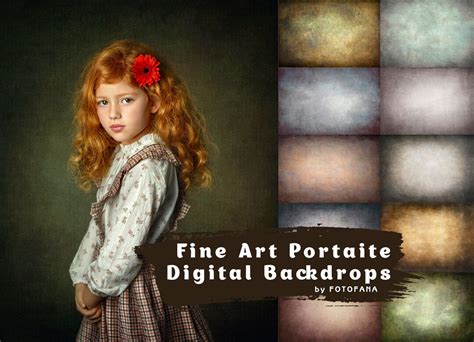 10 Fine Art Portrait Texture Photography Digital Background Overlays