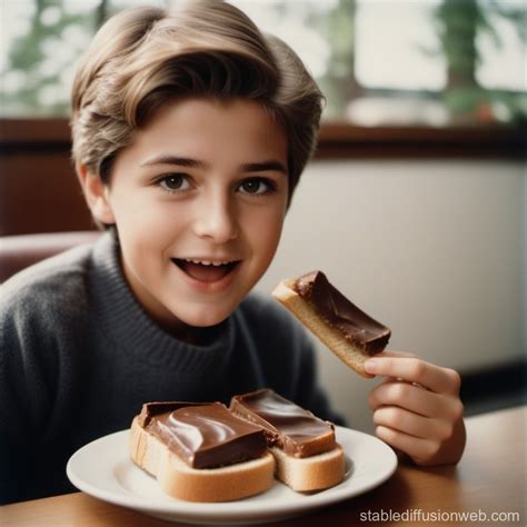 Hilberts Nutella Toast Indulgence Stable Diffusion Online
