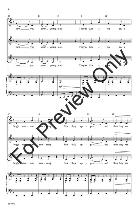 Come All Ye Fair And Tender Ladies Ssa By J W Pepper Sheet Music