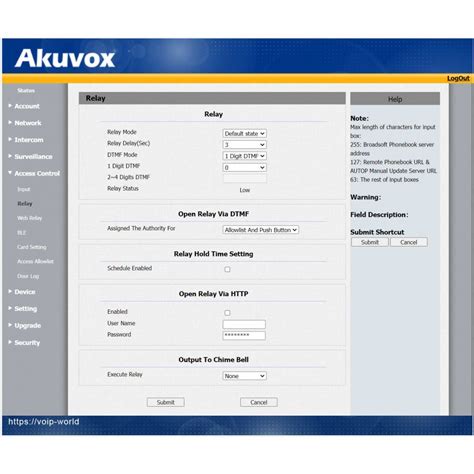 Akuvox E12W SIP Video Intercom and RFID + WiFi, wall mount, 201,11