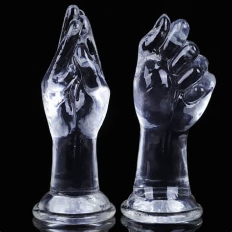 Clear Hand And Fist Dildo Cute Sissy