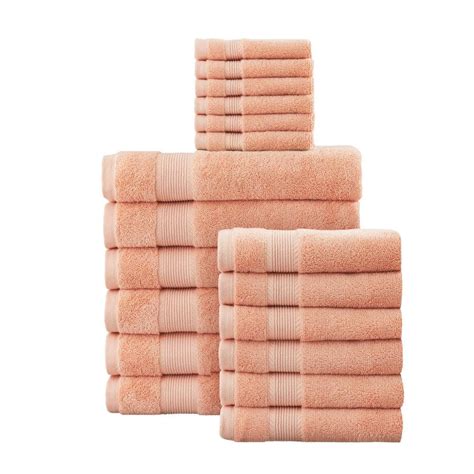 Stylewell Hygrocotton Aged Clay Piece Bath Towel Set Pcset