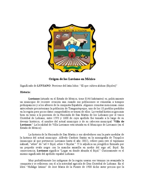 Historia Y Origen De Luvianos México Pdf Geografía