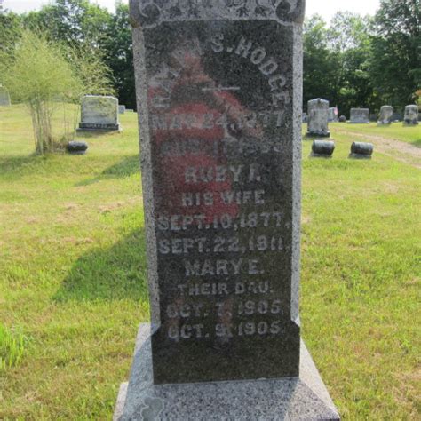 Ruby I Bickford Hodge M Morial Find A Grave