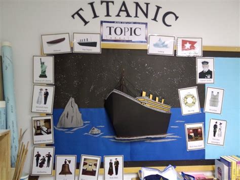 Year Topic Titanic Display Titanic Art Class Displays Learning