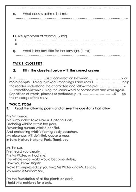Grade 8 English Term 3 Opener Exam 2024 2909