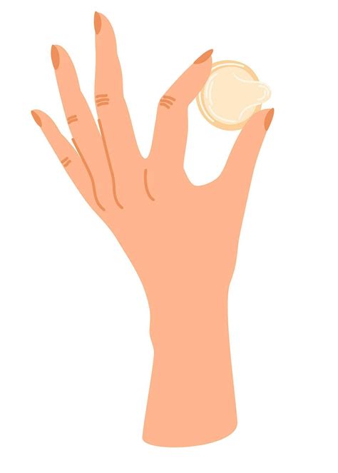Woman Hand Holds A Condom Contraception Safe Sex Protection From Unwanted Pregnancy And