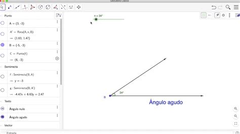 Clasificaci N De Ngulos Usando Geogebra Youtube