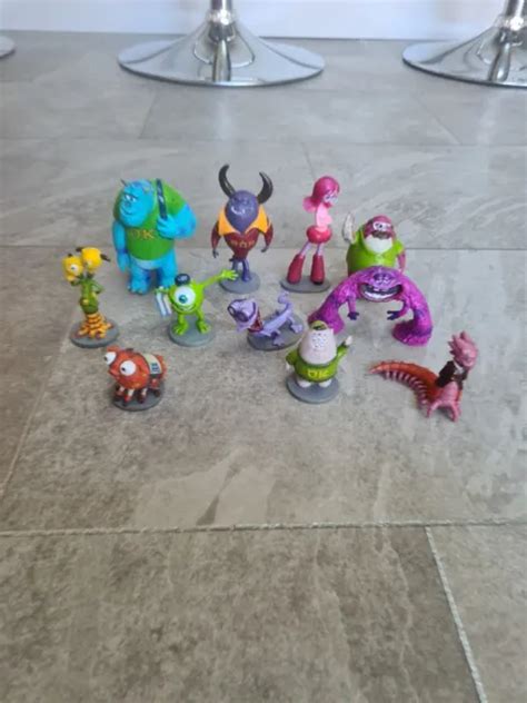 MONSTERS UNIVERSITY PLASTIC Toy Figures Bundle Disney Pixar Inc