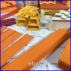 Car Track Set Vintage Sprint Set HOT WHEELS Super Charger MATTEL Car Racing Track Lot 1968