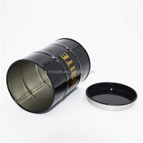 Custom Printed Round Oil Tin Can With Inserted Lid For Premium Buy