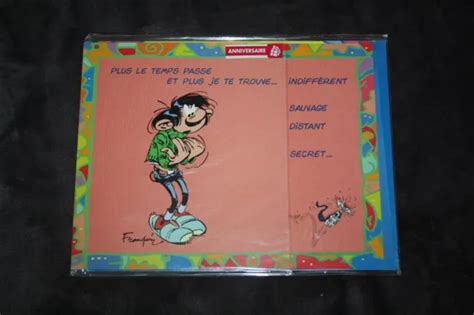 Gaston Lagaffe Carte Postale Enveloppe Grande Taille Neuf