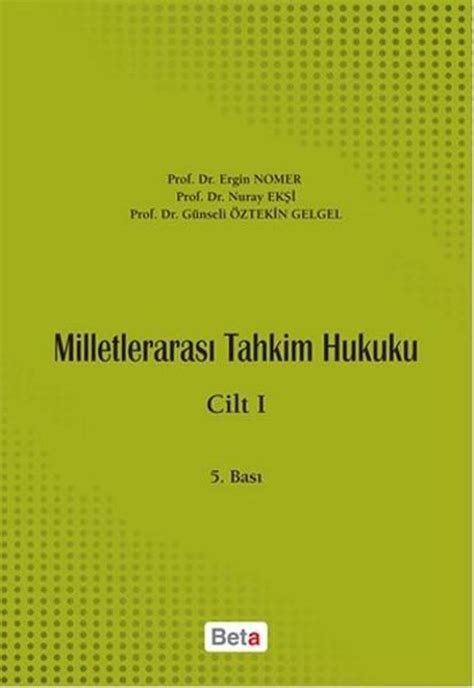 Milletlerarası Tahkim Hukuku 1 Cilt idefix