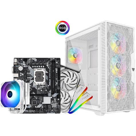 INTEL CORE i5 12400F // RTX 4060 8GB // 16GB RAM DDR4 - Economic White ...