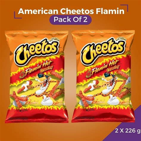 American Cheetos Flamin Hot Crunchy Oz G Pack Of Original American Party Snack