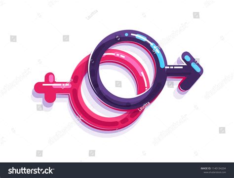 Female Male Sex Symbol Gender Men Stock Vector Royalty Free 1140134204 Shutterstock