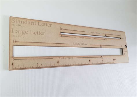 Royal Mail Letter Size Guide Letter Sizer Letter Measure - Etsy UK