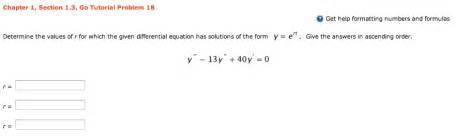 Determine The Values Of R For Which The Given Diff Chegg