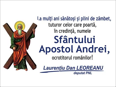 Felicitare Sf. Andrei » Monitorul de Neamț și Roman