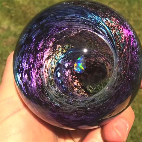 How Do You Make Galaxy Glass Orb Like A Swirling Galaxy Confined In A Glass Bulb As It Is