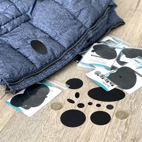 Puffer Jacket Repair Patches Black 11 Pieces Self Adhesive Etsy Uk