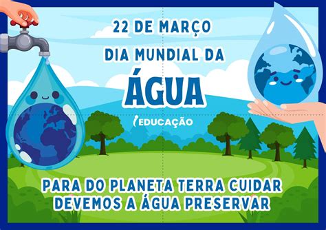 Cartaz De Coleta De Agua Da Chuva Para Criancas
