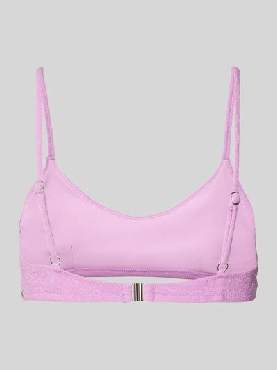 Kup Online Banana Moon Top Bikini Z Wyhaftowanym Logo Model PASTELROSEWARO Fioletowy