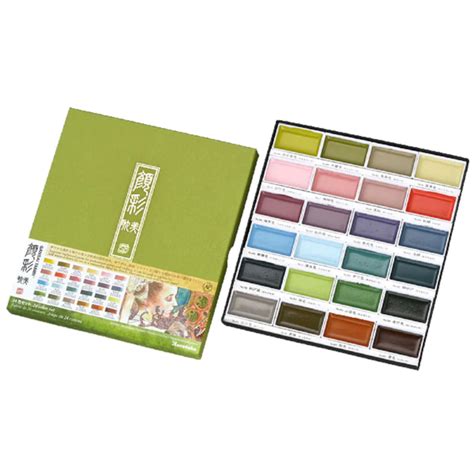ZIG Kuretake Gansai Tambi 24 colour Art nouveau set – Manga Arts and ...