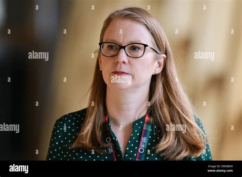 Edinburgh Scotland Uk 02 February 2023 Shirley Anne Somerville At The