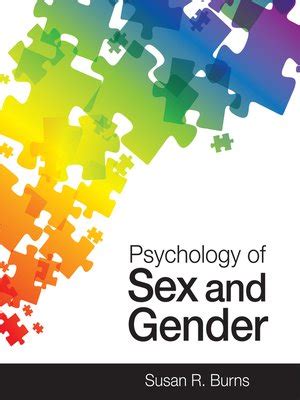 EBook Psychology Of Sex And Gender By Susan R Burns OverDrive Free Ebooks Audiobooks