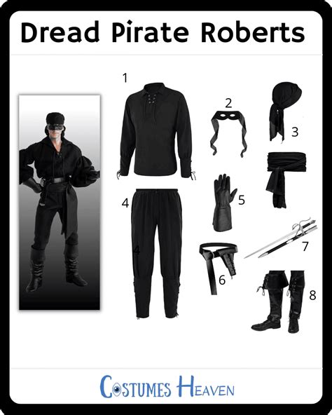 Dread Pirate Roberts Costume Quda Halloween