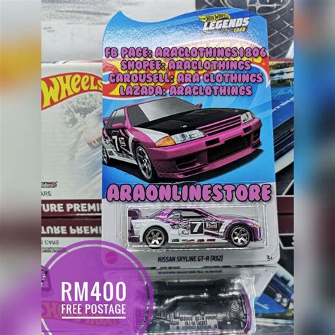 Hot Wheels Legends Tour Nissan Skyline Gt R R Shopee Malaysia