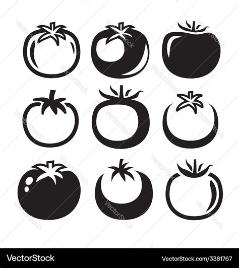 Tomatoes Icon Royalty Free Vector Image Vectorstock