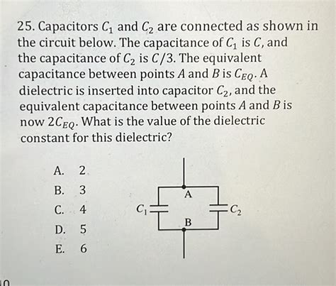 Solved Capacitors C And C Are Connected As Shown In The Circuit