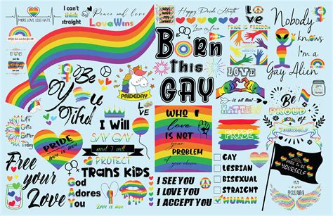 PRIDE SVG Pride Bundle Svg LGBT Svg Gay Svg Rainbow Svg Etsy