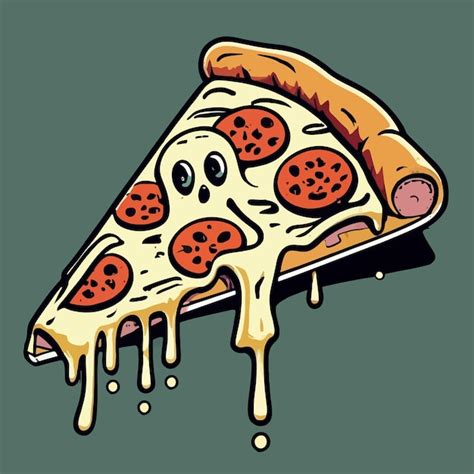 Premium Vector Pizza Slice Vector Illustration