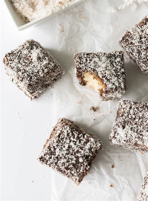 Classic Lamington Coconut Squares - The Healthy Chelle