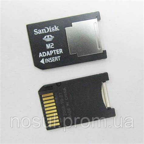 Переходник PSP Sony M2 - Memory Stick MS Pro Duo адаптер под карты М2 ...