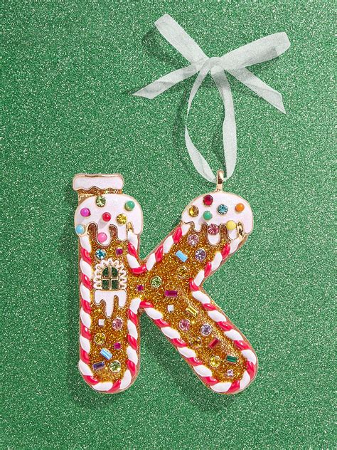 Gingerbread Initial Ornament Gingerbread Initial Ornament
