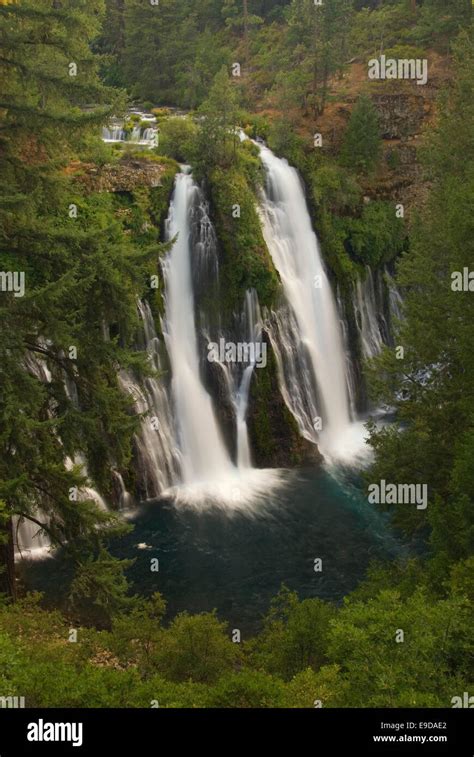 Burney Falls Mcarthur Burney Falls State Park California Stock Photo