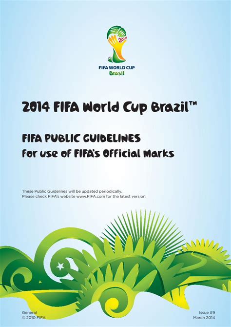 Pdf 2014 Fifa World Cup Brazil™ Fifa Public Guidelines For Use