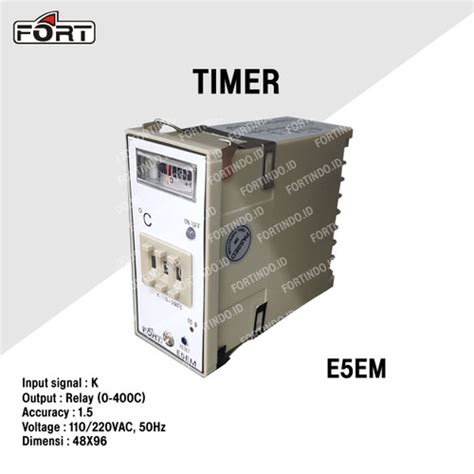 Jual Analog Temperatur Control E5EM FORT Pengatur Suhu Thermo Control