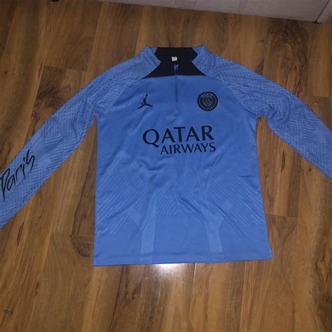 Psg Tracksuit Top Only Size Small Worn A Few Depop