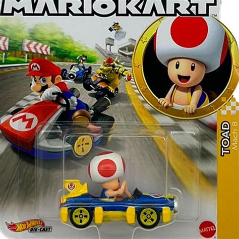 Miniatura Mariokart Toad Mach Hot Wheels Mania Motor